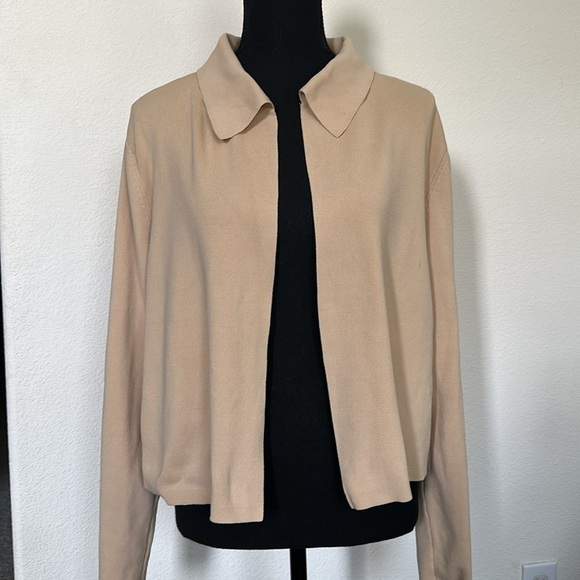 Alfani Cream and Tan Women's cardigan - Picture 3 of 4